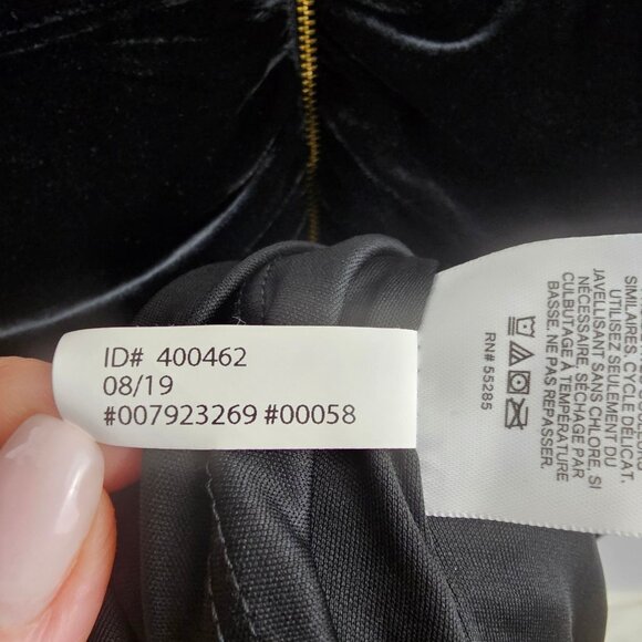 Express Black Velvet Dress Babydoll Sleeveless XL Holiday Cocktail Party NEW $79 - Picture 4 of 11